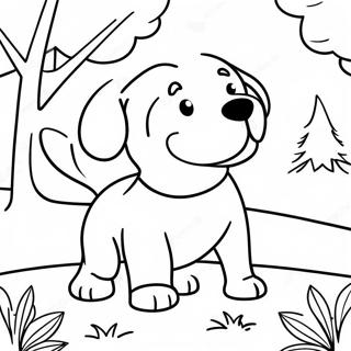 Parkta Oynayan Beagle Boyama Sayfasi 100012-38694