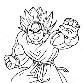 Gohan Canavarı Boyama Sayfaları