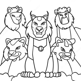 Voltron Aslanlari Boyama Sayfasi 100372-38978