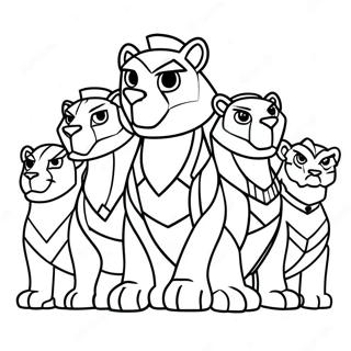 Voltron Aslanlari Boyama Sayfasi 100372-38979