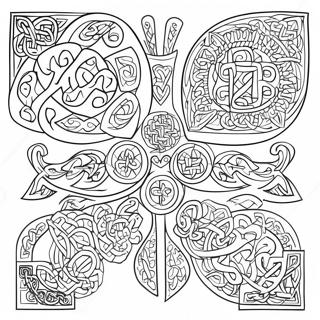 Kelt Sembolleri Boyama Sayfasi 100447-39036