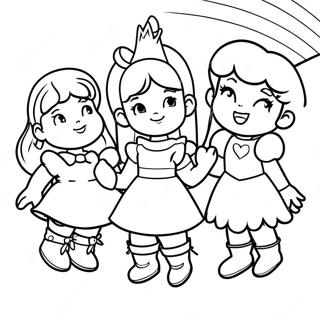 Gokkusagi Brite Ve Arkadaslari Boyama Sayfasi 100497-39075