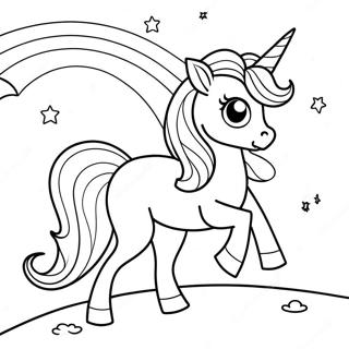 Oyunbaz Gokkusagi Tekboynuz Boyama Sayfasi 100523 39095