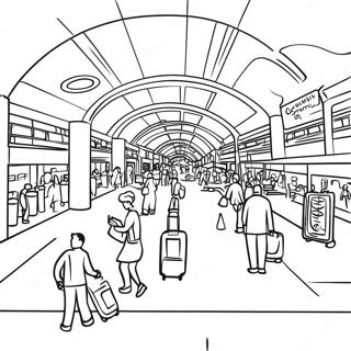 Mesgul Havalimani Terminali Boyama Sayfasi 100905-39391