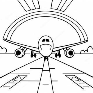 Renkli Havalimani Pisti Boyama Sayfasi 100907 39400