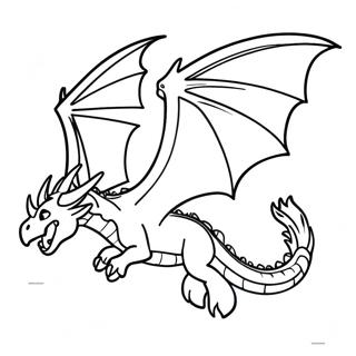 Korkutucu Ender Ejderha Ucan Boyama Sayfasi 100957-39432