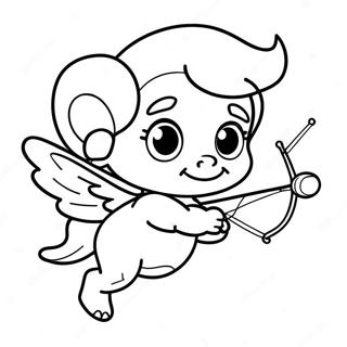 Cekici Okculu Cupid Boyama Sayfasi 10156-391