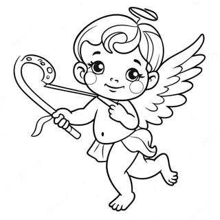 Cekici Okculu Cupid Boyama Sayfasi 10156-392