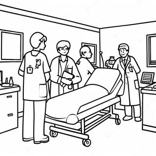 Mesgul Hastane Acil Servis Boyama Sayfasi 101808 40206