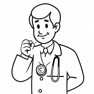 Steteskoplu Dost Doktor Boyama Sayfasi 102115 40439