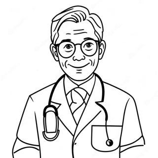 Steteskoplu Dost Doktor Boyama Sayfasi 102115 40440