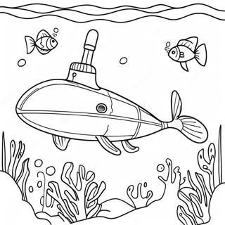 Gercekci Denizalti Okyanusu Kesfederken Boyama Sayfasi 102143 40467