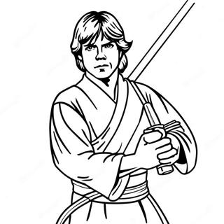 Luke Skywalker Boyama Sayfaları