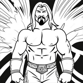 Dinamik Wwe Superstar Girisi Boyama Sayfasi 102555-40781