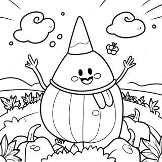 Balkabagi Tarlasinda Seker Misiri Boyama Sayfasi 102660 40869