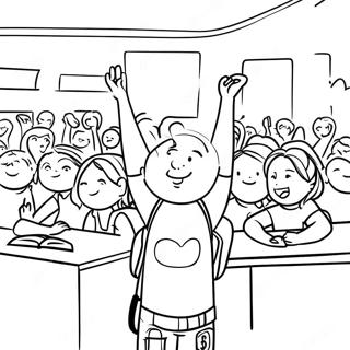 Zafer Okul Manzarasi Boyama Sayfasi 102812 40981