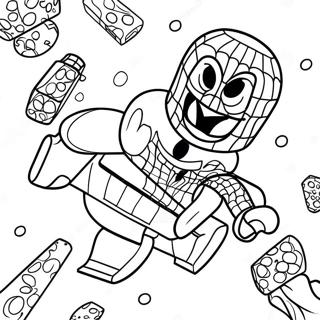 Örümcek Adam Lego Boyama Sayfaları