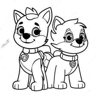 Everest Paw Patrol Boyama Sayfaları