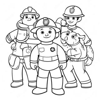 Itfaiyeci Sam Ve Arkadaslari Boyama Sayfasi 103303 41370