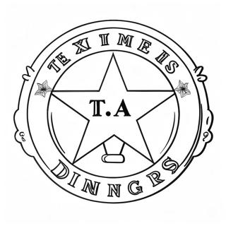 Texas Rangers Logosu Boyama Sayfasi 103683-41654