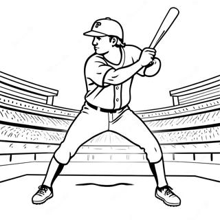 Texas Rangers Beyzbol Oyuncusu Aksiyon Halinde Boyama Sayfasi 103684-41657