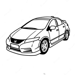Sportif Honda Civic Boyama Sayfasi 104431-42239