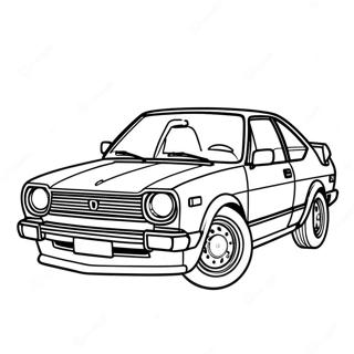 Klasik Honda Civic Boyama Sayfasi 104432-42241