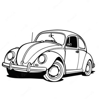 Klasik Volkswagen Beetle Boyama Sayfasi 104894-42597