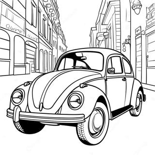 Klasik Volkswagen Beetle Boyama Sayfasi 104894-42598