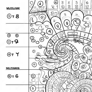 Renkli Carpma Tablosu Boyama Sayfasi 105178 42824