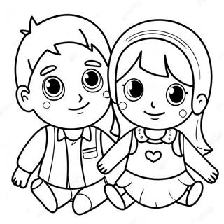 Erkek Ve Kiz Boyama Sayfasi 105226-42854