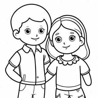 Erkek Ve Kiz Boyama Sayfasi 105226-42856
