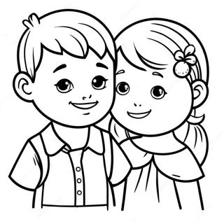 Erkek Ve Kiz Boyama Sayfasi 105226-42866