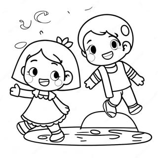 Oyunbaz Erkek Ve Kiz Boyama Sayfasi 105228 42861