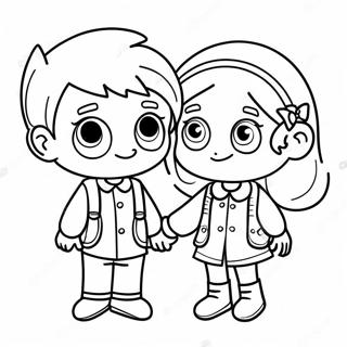 Yaratici Erkek Ve Kiz Boyama Sayfasi 105230 42881