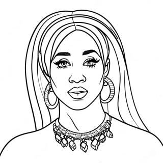 Cardi B Boyama Sayfaları