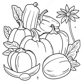Renkli Sebze Bahcesi Boyama Sayfasi 106029 43502