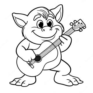 Gitar Calan Floyd Trol Boyama Sayfasi 106336-43730