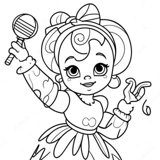 Ballora Dans Eden Kiz Kardes Mekani Boyama Sayfasi 106695-44016