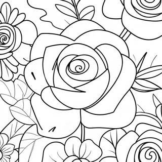 Nazik Gul Anneler Gunu Boyama Sayfasi 106773-44080