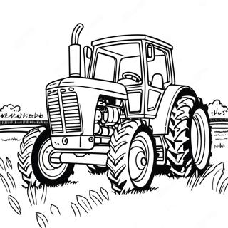 Tarlada Case Traktor Boyama Sayfasi 107053-44295