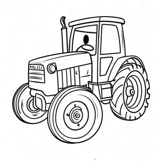 Cizgi Film Case Traktor Boyama Sayfasi 107054-44299