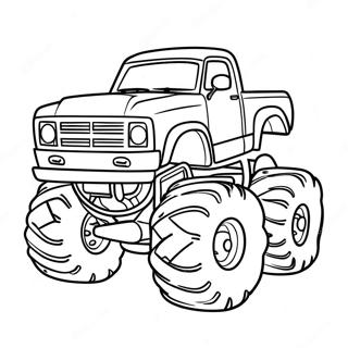 Komik Canavar Kamyon Boyama Sayfasi 107157-44385