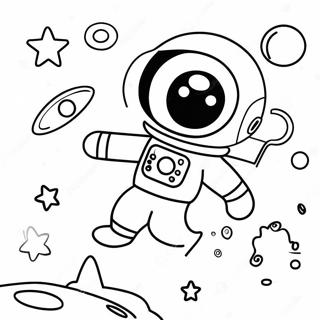 Cilgin Carsamba Uzay Macerasi Boyama Sayfasi 107413-44587