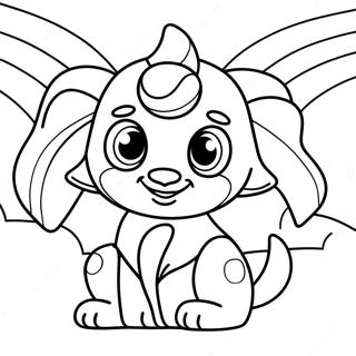 True Ve Gokkusagi Kralligi Buyulu Yaratiklari Boyama Sayfasi 107848-44927