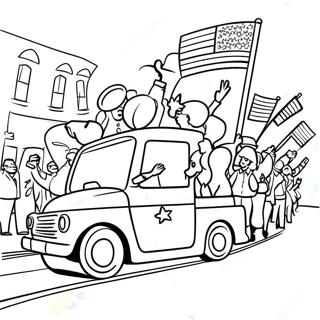 Renkli Secim Gunu Gecidi Boyama Sayfasi 107949 45003