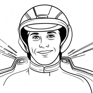 Yaris Arabasi Surucusu Aksiyon Halinde Boyama Sayfasi 10890 383