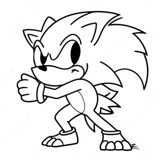 Sonic The Werehog Boyama Sayfaları