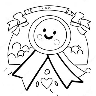 Neseli Kirmizi Kurdele Haftasi Toplulugu Boyama Sayfasi 109241-46071