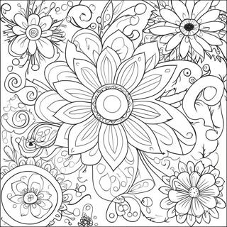 Sirin Cicek Desenleri Boyama Sayfasi 109369 46169